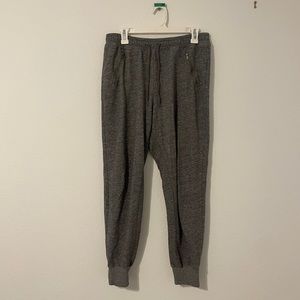 Abercrombie and Fitch gray jogger sweatpants zipper pockets size S